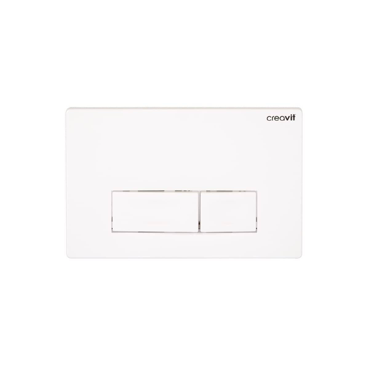 Creavit Juego de inodoro colgante de cerámica blanca con asiento de cierre suave y elemento de pared empotrable, cisterna de 3/6 L, juego completo