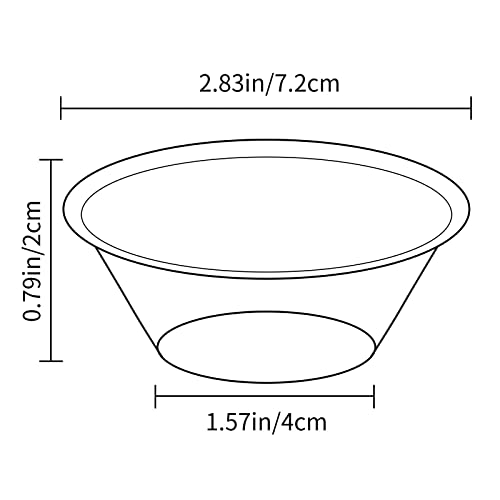 Guze-Us Mini Pie Pans (300 Pcs), Disposable Egg Tart Molds For Baking, 2.8-Inch Mini Tart, Aluminum Foil Bakeware For Baking, Making Tarts, Quiche Pie, Caramel Pudding, Etc. #TOP4