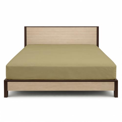 Image of 100% Waterproof Mattress Protector Single Size Bed 30x72 Inch, Non Woven Fabric Fitted Mattress Cover with Elastic, Waterproof Bed Protector, Hypoallergenic, 10 Inch Deep Pocket - Taupe