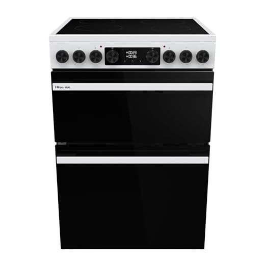 Hisense Hi6 Max 60cm Electric Cooker with Ceramic Hob HDCEC6C20W - White - A Rated
