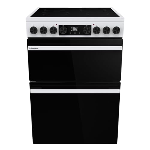 Hisense Hi6 Max 60cm Electric Cooker with Ceramic Hob HDCEC6C20W - White - A Rated
