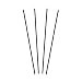 Royal 7.5" Black Sip Straw, Package of 1000