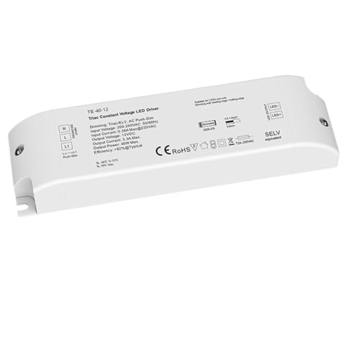 Driver LED Triac Dimming 40W 12V variable pour ruban LED monocouleur