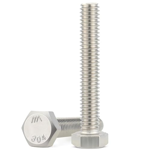 Tornillos de acero inoxidable 304 totalmente roscados de 5/16-18 x 2-1/2 pulgadas VGBUY