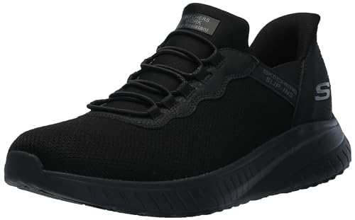 Skechers Men's Hands Free Slip Ins Squad Chaos-Stivig Food Service Shoe, Black, 10