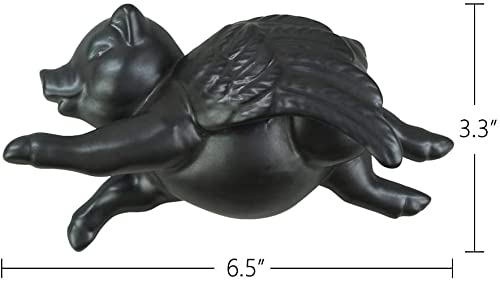 BOXCASA Acchiappasole In Vetro Colorato: Simpatico Maialino Volante Da Finestra. Decorazione Fatta A Mano Per Interni, Porta Fortuna. Regalo Originale Per Amanti Degli Animali.