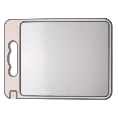 Tabla de cortar de acero inoxidable resistente a deformaciones con doble cara 2