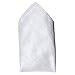 Royal Silk Deluxe Noble White Silk Dupioni Pocket Square 16â€x16â€ â€“ Crisp, Textured, Heavyweight Silk with Rich Luminous Glow