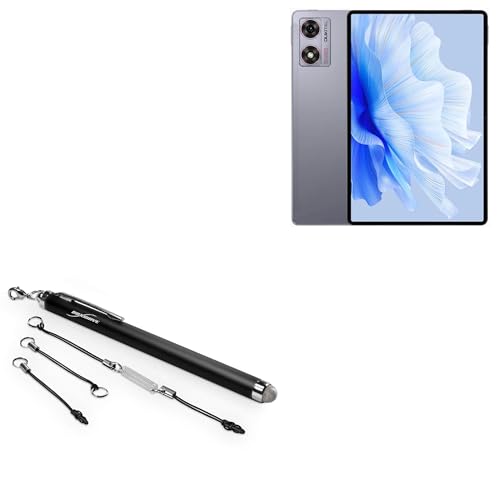 BoxWave Stylus Pen Compatible with Oukitel OT8 - EverTouch Capacitive Stylus, Fiber Tip Capacitive Stylus Pen - Jet Black
