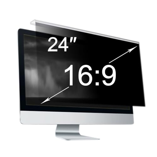 Filtre antireflet 24 pouces suspendu pour éliminer la fatigue visuelle sur écran PC