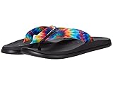 Chaco Women's CHILLOS FLIP Flop, Dark Tie Dye, 9