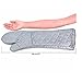 ERTXGBA Oven Mitts Long Cotton Oven Gloves Kitchen Cooking BBQ Glove Grilling Pot Holder Helper Heat Resistant Baking Tools