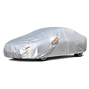 Kayme Car Covers for Automobiles Waterproof All Weather Sun Uv Rain Protection with Zipper Mirror Pocket Fit Toyota Camry, Honda Accord/Civic, Nissan Altima, Kia K5 etc.(186 to 193 Inch) 3XL