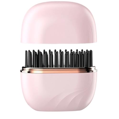 Plancha de Cabello Portátil Mini sin Cable Rosa miniatura 1