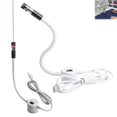 Luz de posicionamiento magnético para máquina de coser, luz de acolchado con punto ajustable/línea recta/proyección de punto cruzado, accesorios de máquina de coser, para reparación de automóviles de