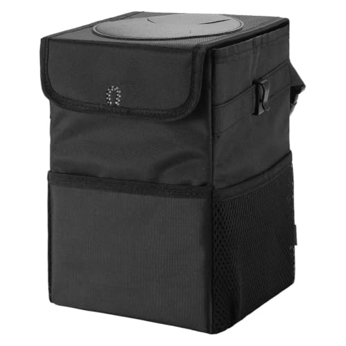 Cubo de basura para coche en viajes largos con almacenamiento