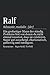 ralf Definition: Vorname Notizbuch | DIN A5 | Liniert | 120 Seiten Notizbuch günstig Kaufen-ralf Definition: Vorname Notizbuch | DIN A5 | Liniert | 120 Seiten