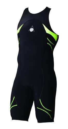 Aqua sfärer herr energisnål speedsuit energisädd Svart/grön 30 Inch