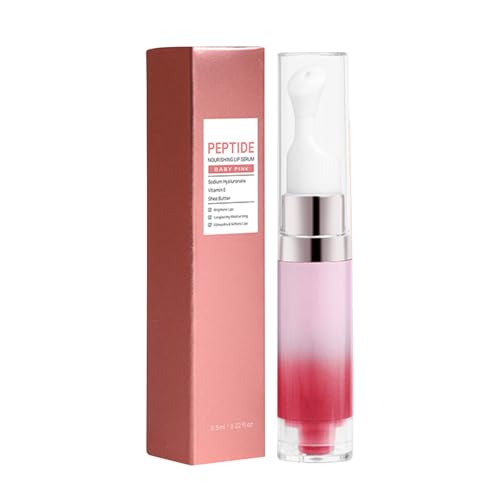 Hydrating Brightening Lip Serum, Moisturizing Smooth Tinted Lip Stain, Plumping Lip Gloss with Polypeptide Squalane, Remove Dead Skin and Reduce Lip Lines, Korean Beauty Makeup (Color-C)