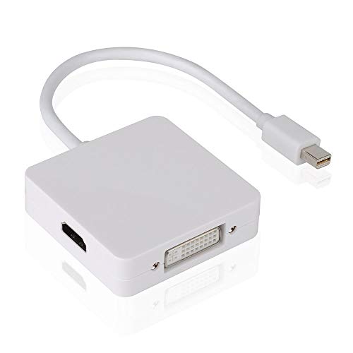 Image of BigPlayer 3 in 1 Mini DisplayPort DP Cable (White)