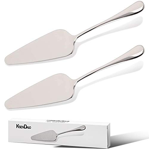 Ksendalo Pie Servers Set Of 2, Stainless Steel Dessert Pastry Pie Cake Servers For Celebration Party Wedding Home Or More, Silver (7.9Inch) #TOP6