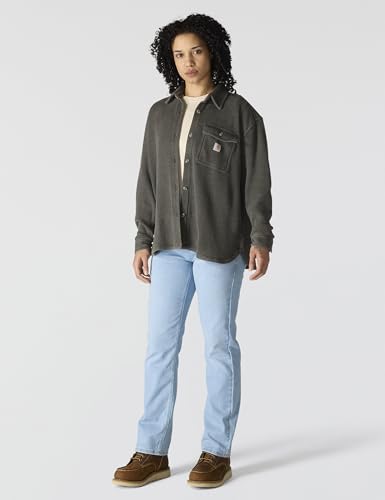 Carhartt Women's Oversized-fit Heavyweight Waffle Knit Shirt4