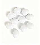 Azatemgo Lot de 10 petits œufs de perroquet en plastique – 2,6 cm – Faux œufs d'oiseau pour dressage, nichoir et arrêt de ponte pour inséparables, calopsittes, perruches, pinsons