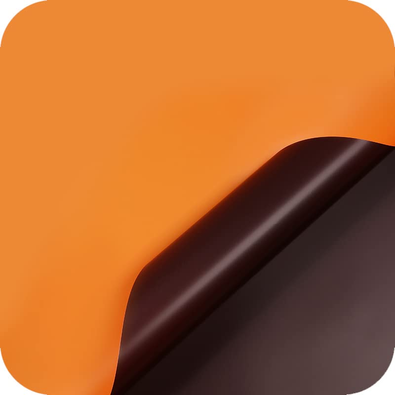 Image of Oasis Cellophane Sheets For Multipurpose Gift-Hamper Packaging 58x58cm, 20 Sheets, 50 Microns Flower Wrapping Double Side Orange & Brown