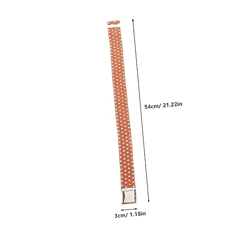 FRCOLOR 4 pcs Elastic Waist Belts Stretchy Belts for Boys Lightweight Comfortable Waistbands with Stylish Blue Star Brown Dot Stripe Designs2