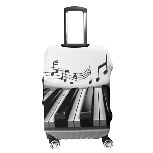 Carry on Luggage Cover Piano Music Symbol Suitcase Covers for Luggages Tsa Approved Travel Luggage Sleeve Protector Elastic Suitcase Protector Anti-Scratch Washable Fits 19-30 Inch Case -M4