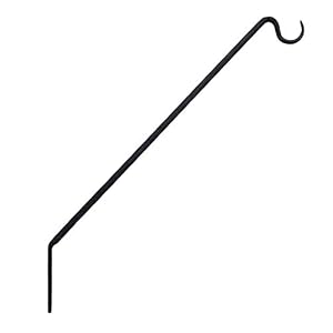 Achla Designs BGP-09 Winkel Schäferhaken Schwarz