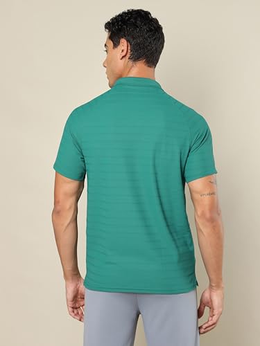 Image of TECHNOSPORT Men's Polyester Slim Fit Polo T-Shirt - (P691 P) Pack of 1