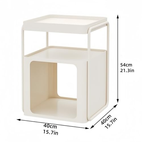 Table de chevet en métal sans montage pour petits espaces