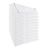 Clinotest Premium 10er Set Seiftücher 30x30 cm, 80% Baumwolle & 20% Polyester, Schnell Trocknend, Weich, Pflegeleicht – Ideal für Bad, Gästezimmer & Hotelbedarf, Weiß