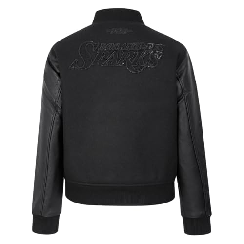 Image of Pro Standard Womens WNBA Classic Triple Black Varsity Jacket
