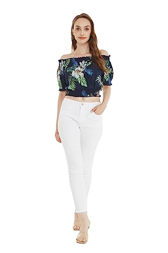 Image of Matchable Family Hawaiian Luau Men Women Girl Boy Clothes in Pineapple Garden Navy