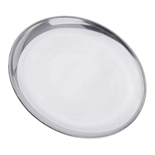 Plat de dessert réutilisable bord sans aspérité sécurité inox - 8