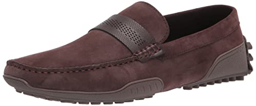 Unlisted by Kenneth Cole Men's Owen Perforated Driving Style Loafer, Dark Brown, 11 M US