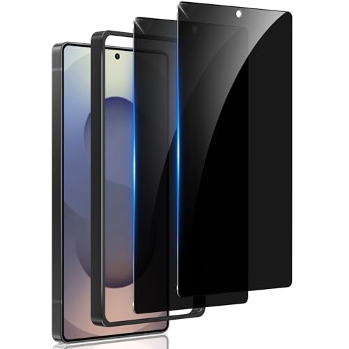 WYQLTD 2 Pack for Samsung Galaxy S25 Ultra Privacy Screen Protector Tempered Glass 25 Anti Spy S25 Ultra Screen Protector Full Coverage Case Friendly Easy Installation