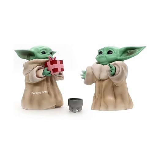 Image of Gifts- Baby Yoda Action Figure Toys for Car Dashboard, Study Table, Office Desk Decoration, 13x13 CM (Gift)