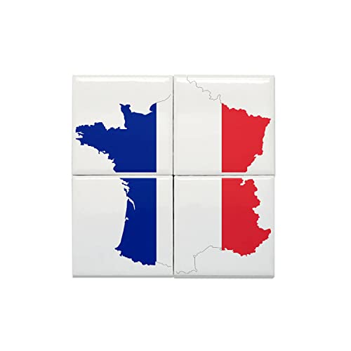 Carreaux céramique France sport 15x15 cm pour déco murale