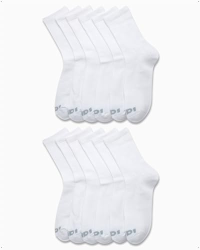 AND1 Men's Mid Crew Socks - 12 Pack Moisture Control Performance Cushioned Short Athletic Socks for Men (Shoe Size: 6-12.5)4