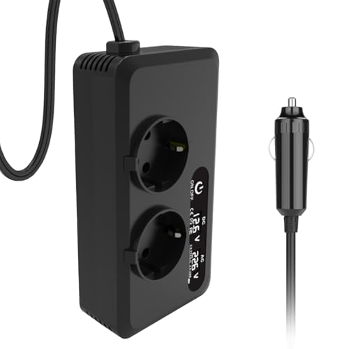 Inversor de coche de 200W con enchufe cargador de batería portátil para teléfono