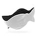 Marie Ernst Eye Mask Sleep Accessories, Comfortable Soft Travel Blindfold for Men and Women That Delivers A Tranquil Fully Restful Better Nights Sleep, Medium, White