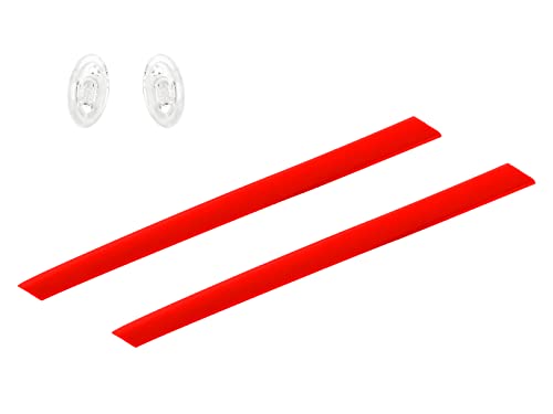 Image of Rubber Kits Replacement for Oakley Ejector OO4142 Sunglass - Red