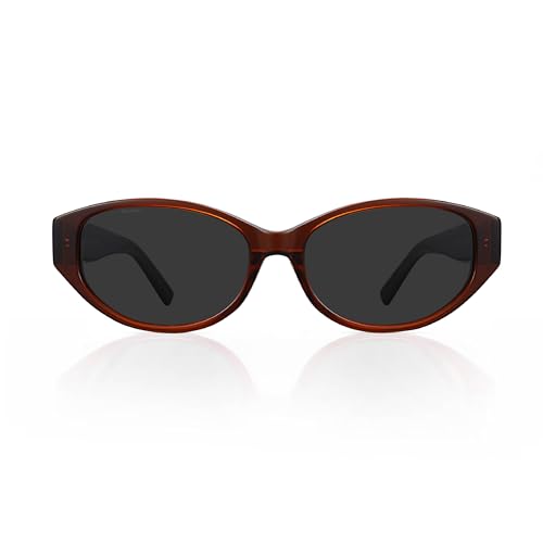 Image of Vintage Narrow Cat-Eye Sunglasses for Women Men, Exclusive Eyewear Brand of EssilorLuxottica