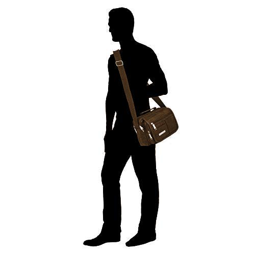 Handcuffs Small Sling Bag for Men | PU Leather Chest Slinger bag | Crossbody satchel | Corporate Gift Item | Passport Sling (Dark Brown) 3
