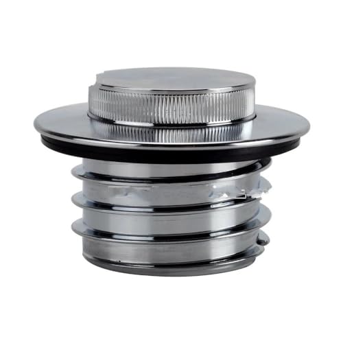Bouchon réservoir gazole encastré noir et chrome pour moto Softail FXST FXBB 2018-2022