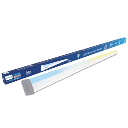 Image of Philips Smart Wi-Fi 24W LED Batten NXT | Tunable White 2700K-6500K | 2400 Lumens | WiZ App & Voice Control (Alexa, Google) | Energy Efficient | Pack of 1