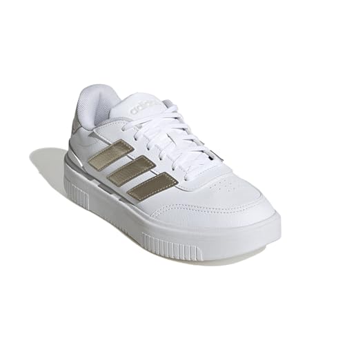 adidas Damen Courtblock Shoes, FTWR White/Cyber Met./Orbit Grey, 39 1/3 EU – Ansicht 3